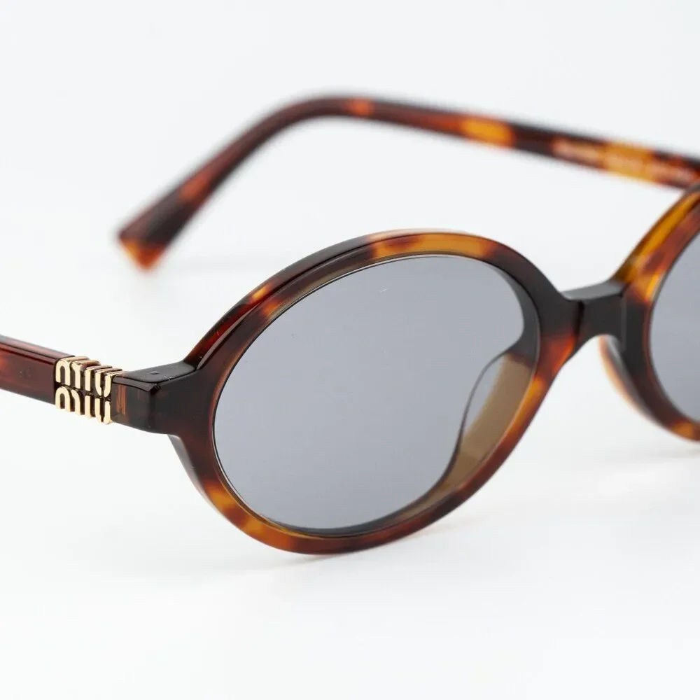 Miu Miu REGARD Men Sunglasses Havana Mahogany Grey MU04ZS 21C40O NEW AUTHENTIC